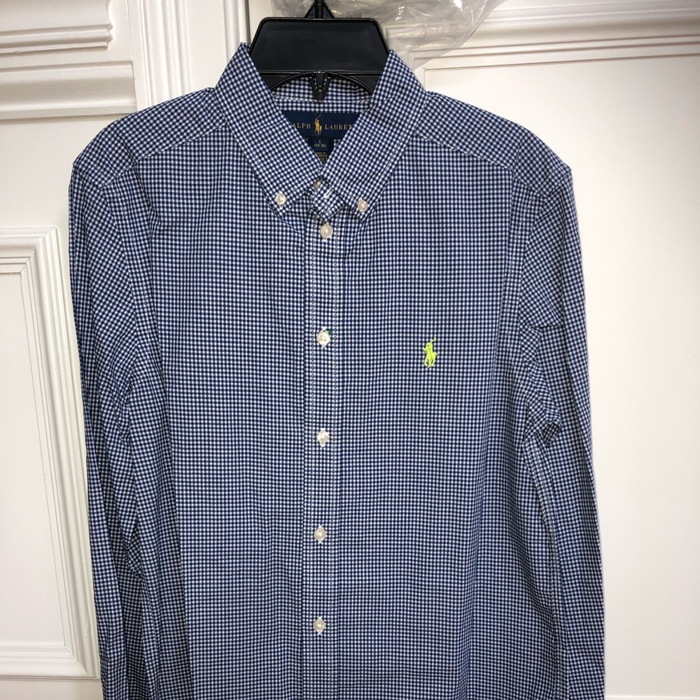 New Authentic boys long sleeve Polo size 14-16.